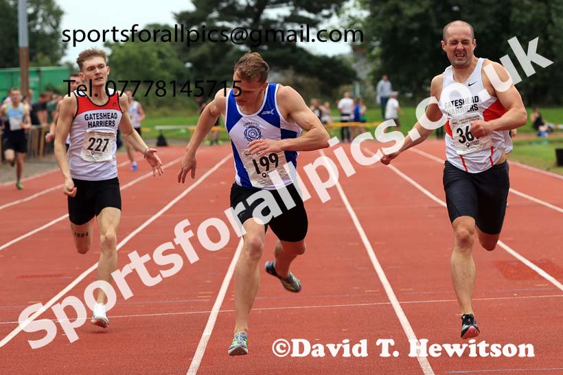 The 100 metres, Wednesday, july 24th, 2024 NEGP 5, Monkton Stadium.  Photo: David T. Hewitson/Sports for All Pics